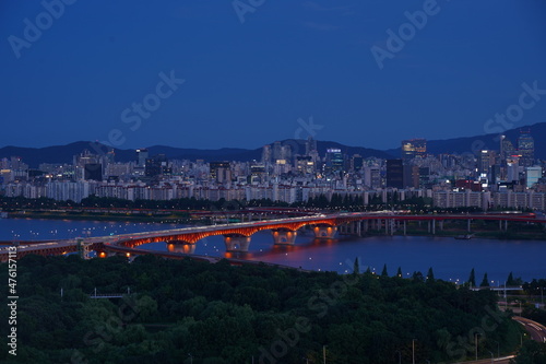 서울의 밤, Night view of Seoul Korea, 응봉산