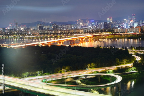 서울의 밤, Night view of Seoul Korea, 응봉산