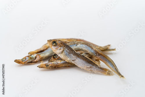 Fresh dried small salted fish with local characteristics along the coast