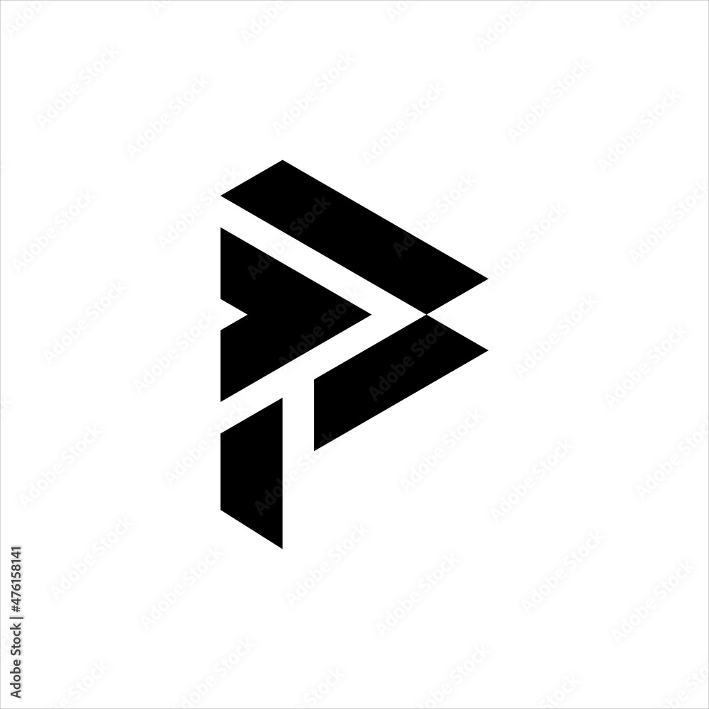 letter P initial monogram logo icon vector template letter P initial monogram logo icon vector template
