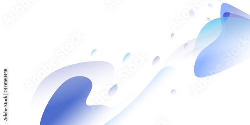Abstract black and white fluid background
