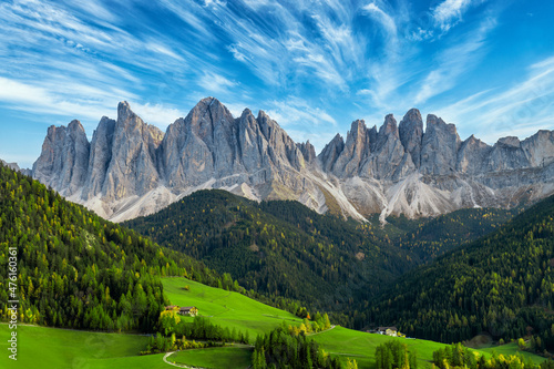 Beautiful landscape of Italian dolomites - Santa Maddalena © Piotr Krzeslak
