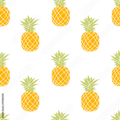 Pineapple seamless pattern.