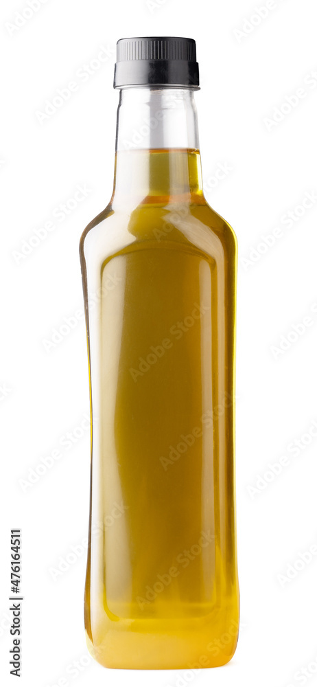 Olive oil bottle isolated on white background