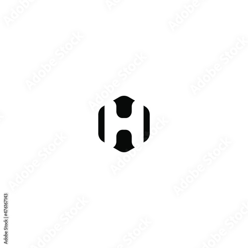 Fototapeta Naklejka Na Ścianę i Meble -  h letter vector logo design
