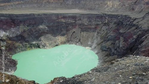 Smoke coming out of the big crater. photo