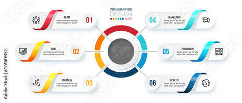 infographic template business concept  with diagram.