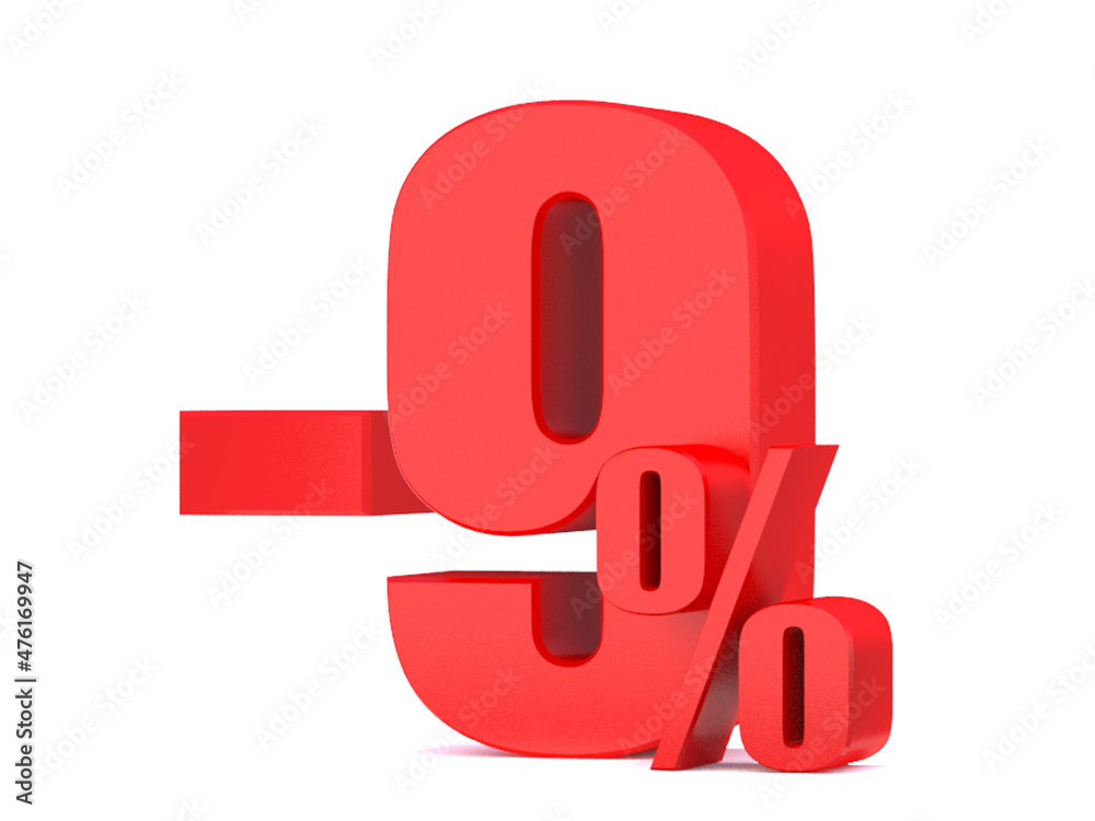 Minus 9 Percent off 3d Sign on White Background, Special Offer 9% Discount Tag, Sale Up to 9 Percent Off,big offer, Sale, Special Offer Label, Sticker, Tag, Banner, Advertising, offer Icon Minus 9 Percent off 3d Sign on White Background, Special Offer 9% Discount Tag, Sale Up to 9 Percent Off,big offer, Sale, Special Offer Label, Sticker, Tag, Banner, Advertising, offer Icon