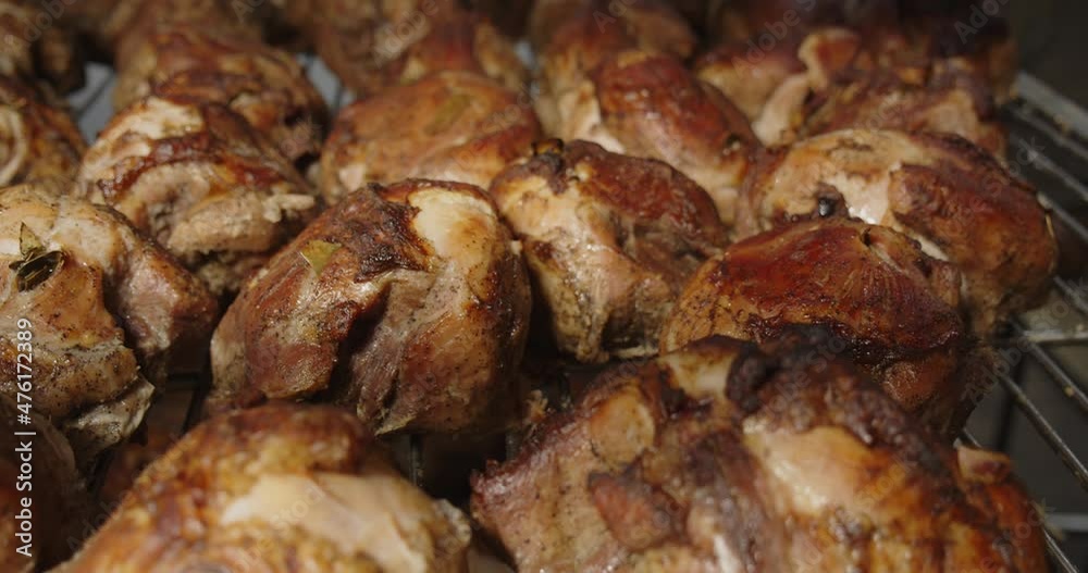 Put the baked breast with your hands on a baking sheet to cool Put the baked breast with your hands on a baking sheet to cool