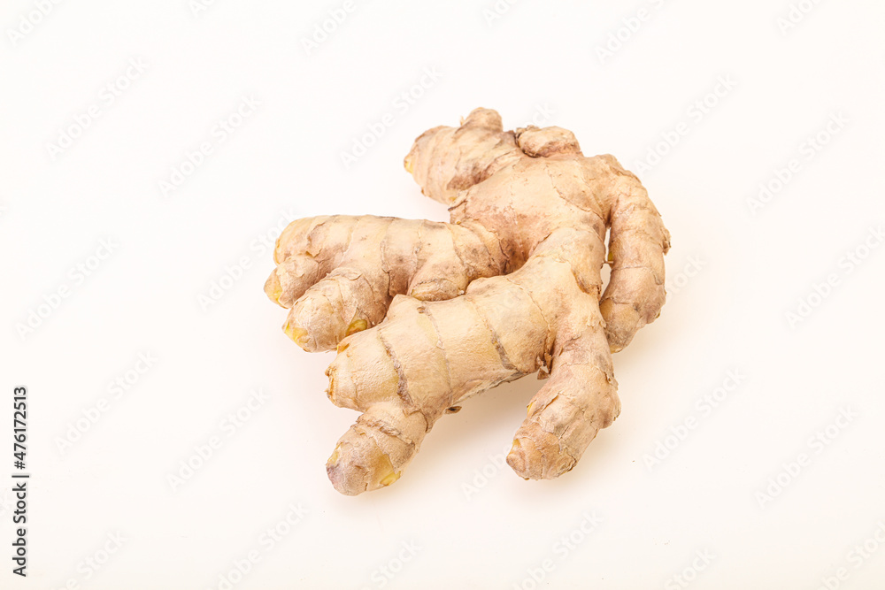 Natural organic raw ginger root