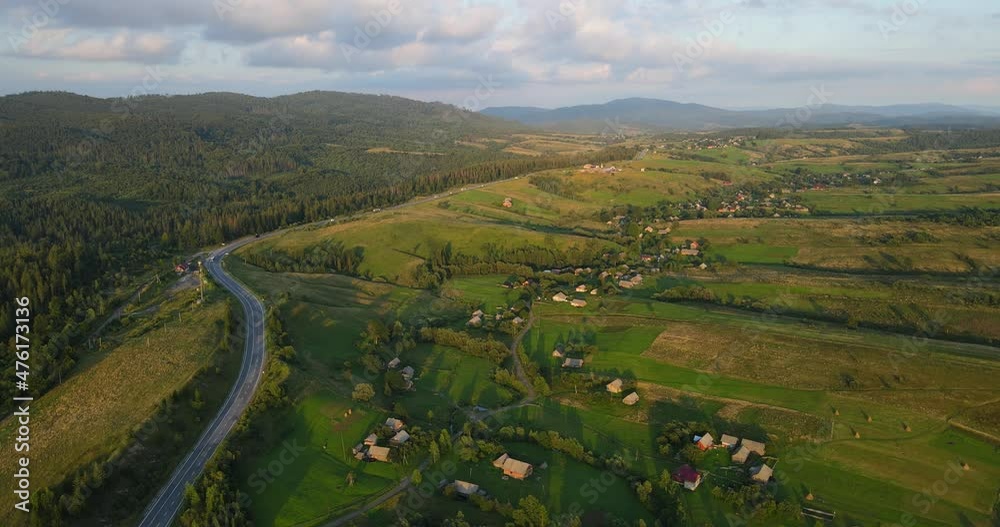 Carpathian Mountains. Countryside. Spruce Forests. Carpathian Mountains. Countryside. Spruce Forests.