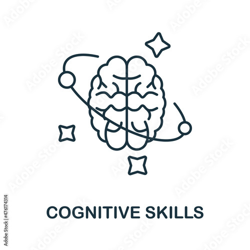 Cognitive Skills icon. Line element from cognitive skills collection. Linear Cognitive Skills icon sign for web design, infographics and more.