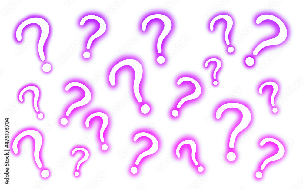 Purple glowing question mark pattern Purple glowing question mark pattern