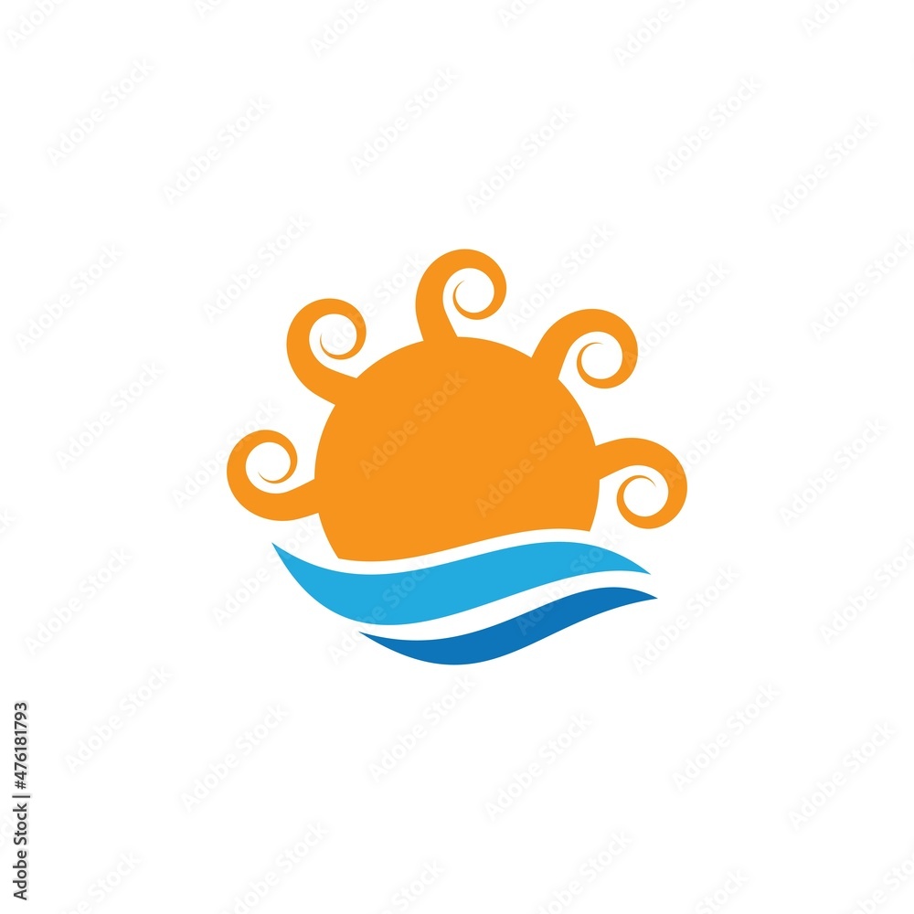 Fototapeta premium sun ilustration design
