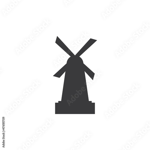 Windmill logo vector