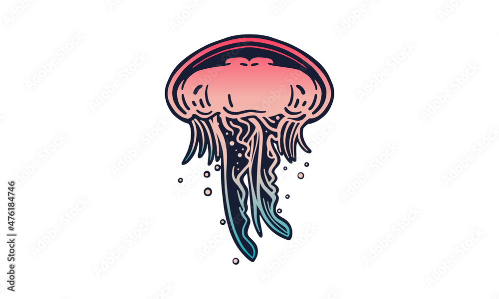 Fototapeta premium jellyfish_isolated