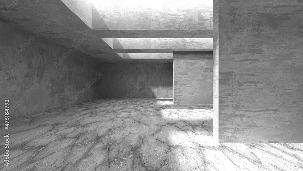 Abstract architecture interior background. Empty concrete room Abstract architecture interior background. Empty concrete room