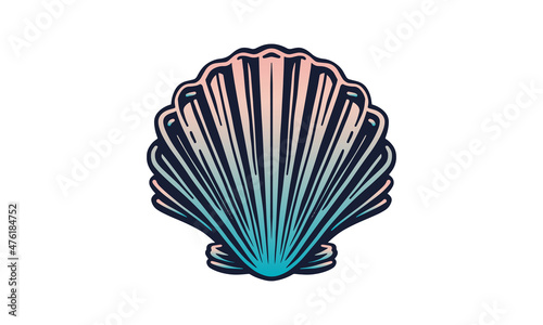 sea shell_isolated