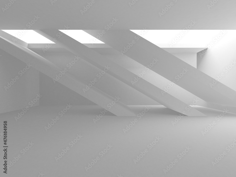 White Modern Background. Abstract Building Concept