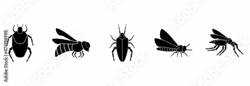 insect icon set, insect vector set sign symbol