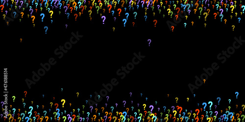 Question marks Quiz, doubt poll query public poll.