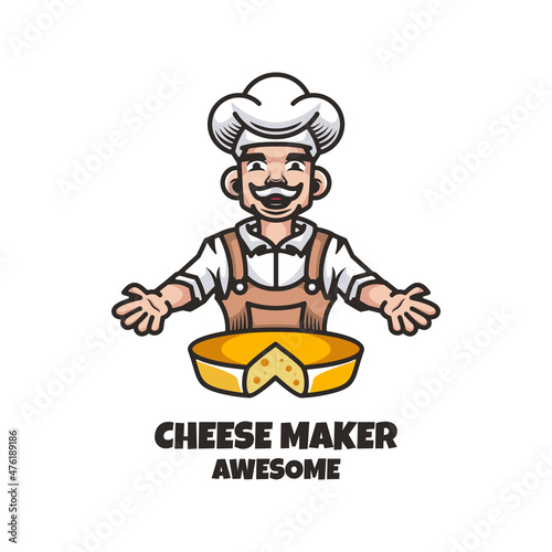 Illustration vector graphic of Cheese Maker, good for logo design