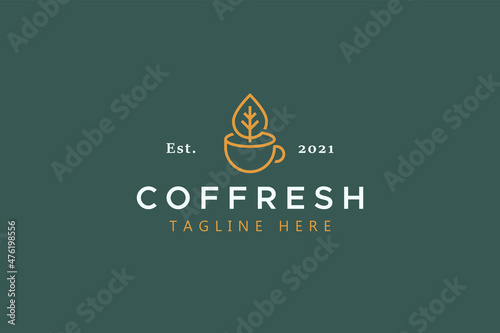 Original Fresh Coffee and Tea Traditional Creative Idea Logo Concept