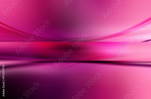 Modern purple abstract background. Pink waves with shadows empty room place studio design.