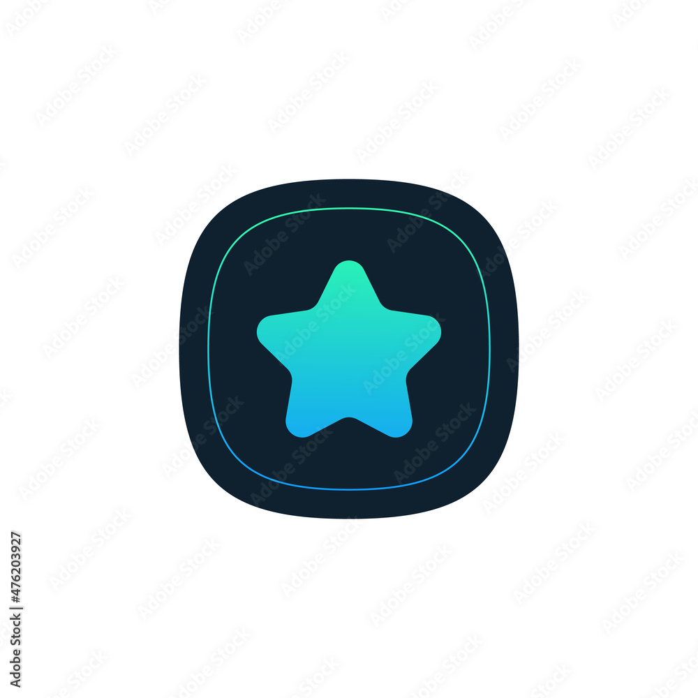 Big Star icon button, ranking mark. favorite sign website design, web button, mobile app. Stock vector illustration isolated on white background Big Star icon button, ranking mark. favorite sign website design, web button, mobile app. Stock vector illustration isolated on white background