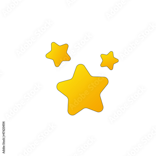 Star icon, ranking mark. Th...