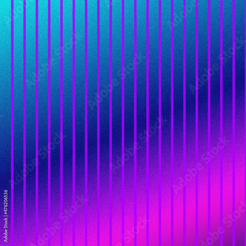Abstract blue and purple background with vertical lines for decoration. Gradient fill of a bright dark background with texture.