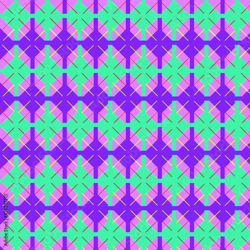 Teal Plaid Pattern