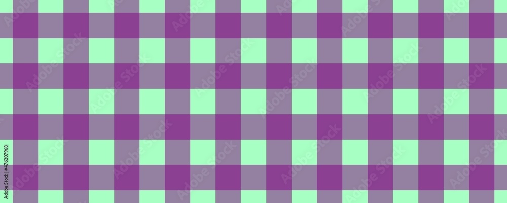 Banner, plaid pattern. Mint on Purple color. Tablecloth pattern. Texture. Seamless classic pattern background. Banner, plaid pattern. Mint on Purple color. Tablecloth pattern. Texture. Seamless classic pattern background.