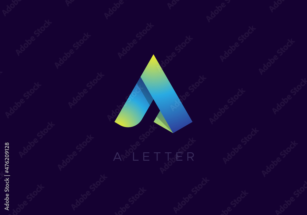 Modern Abstract Gradient Stylish A Letter Logo Design Vector Template Modern Abstract Gradient Stylish A Letter Logo Design Vector Template
