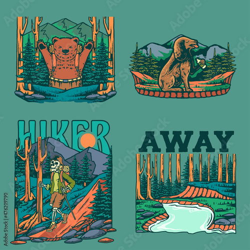 adventure print set