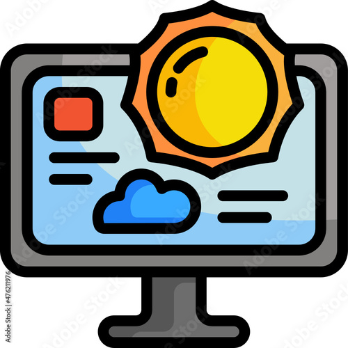 meteorology line icon