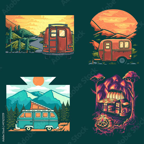 camper van set