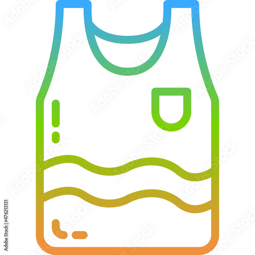 tank top gradient icon
