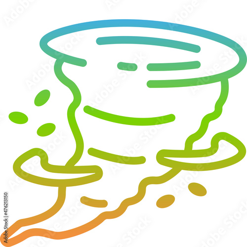 tornado gradient icon