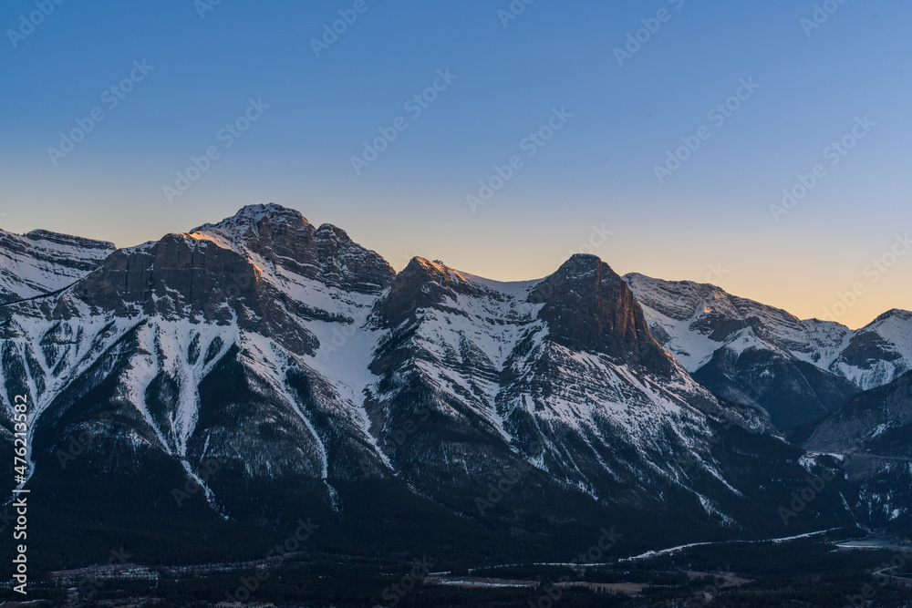 Fototapeta premium Three Sister in Canmore Alberta