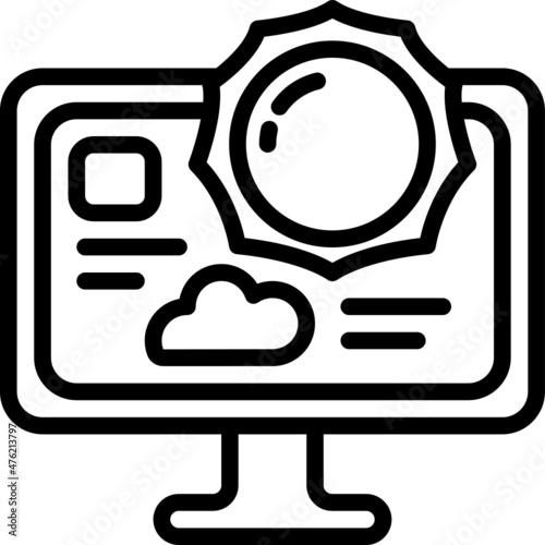 meteorology line icon