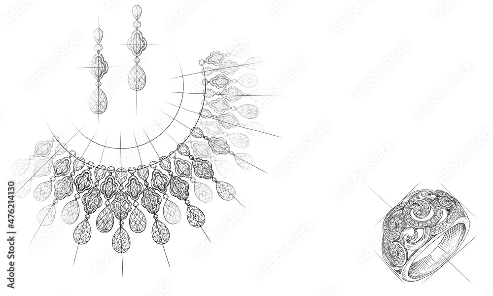 Aggregate 70+ pencil sketch jewellery designs best in.eteachers