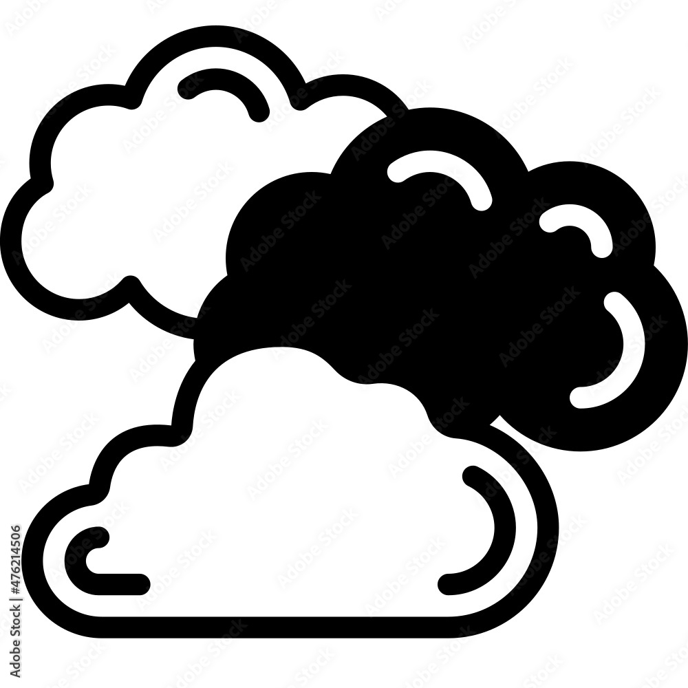cloud solid line icon cloud solid line icon