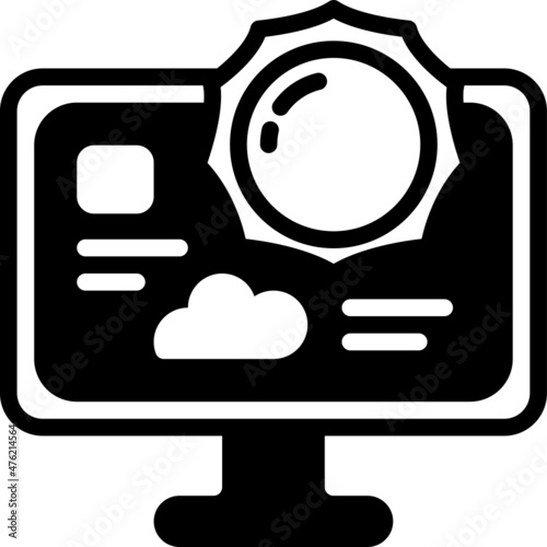 meteorology solid line icon