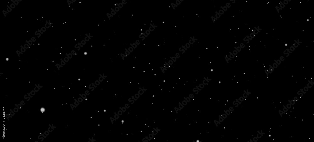 Fototapeta premium Winter Snow, Falling snow a black background