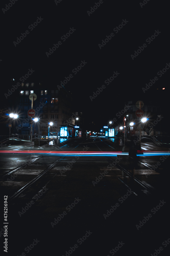 traffic in night traffic in night