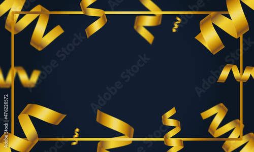 CELEBRATION CARD / BLUE BACKGROUND WİTH CONFETTI