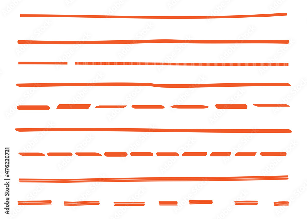 Lines hand drawn vector set isolated on white background. Collection of doodle lines, hand drawn template. Marker and grunge brush stroke lines, vector illustration Lines hand drawn vector set isolated on white background. Collection of doodle lines, hand drawn template. Marker and grunge brush stroke lines, vector illustration