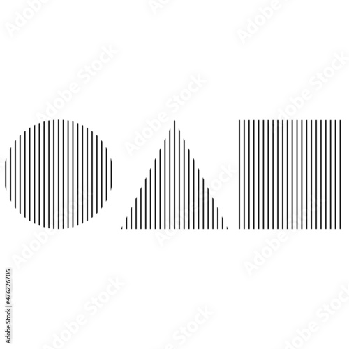 straight line triangle square circle geometry