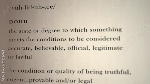 Validity Definition